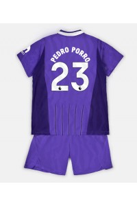 Tottenham Hotspur Pedro Porro #23 Babyklær Tredje Fotballdrakt til barn 2026-27 Korte ermer (+ Korte bukser)